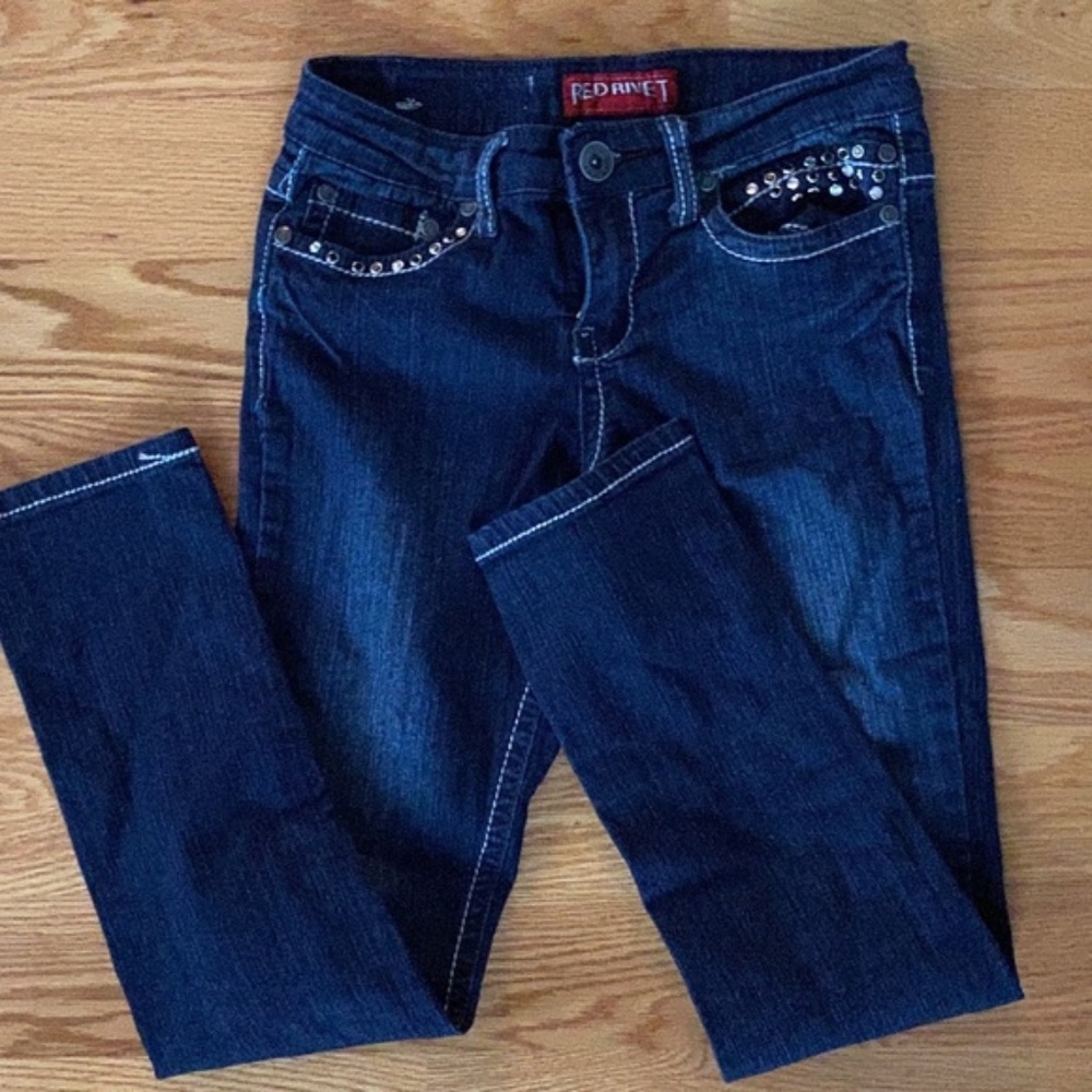 Red Rivet NWOT Girls 5-Pocket Jeans (12)